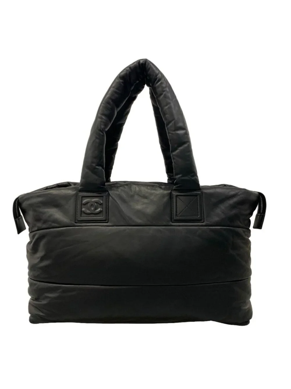 Chanel Handbag Coco Cocoon Black Leather